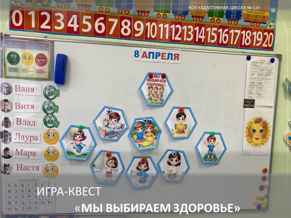 Доска с картинками.
