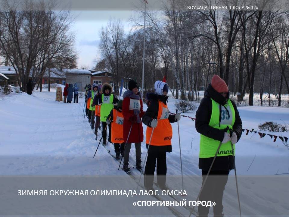 Лыжники.