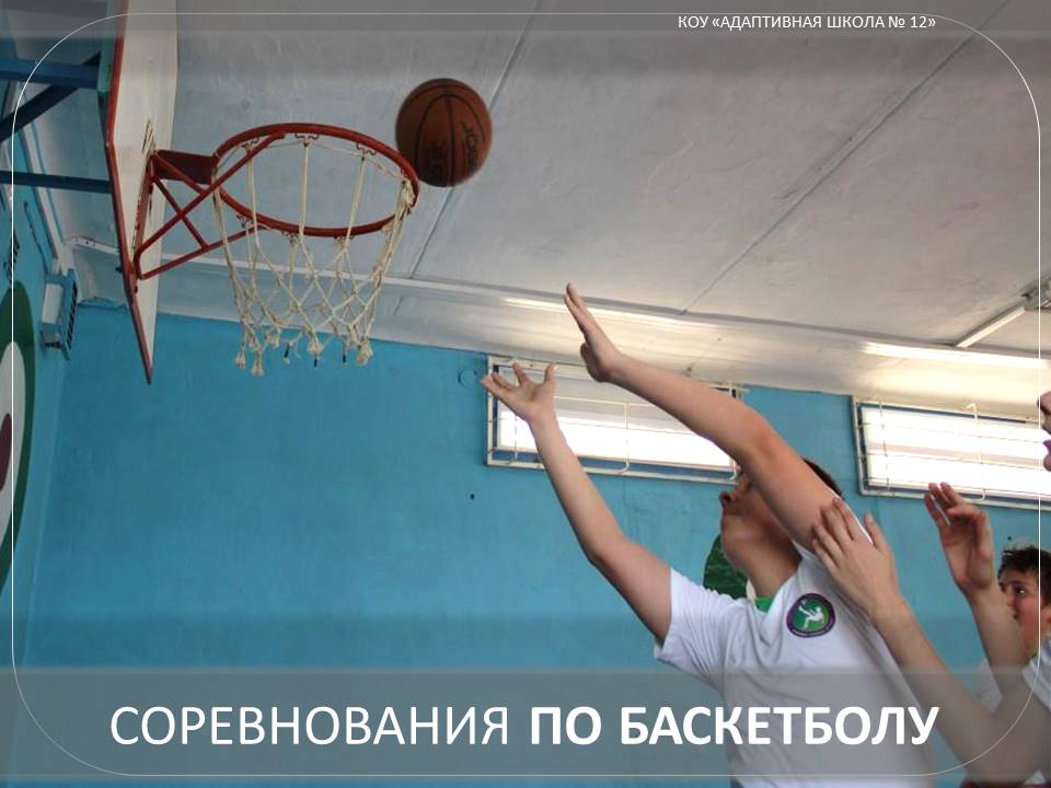 Соревнования по баскетболу.