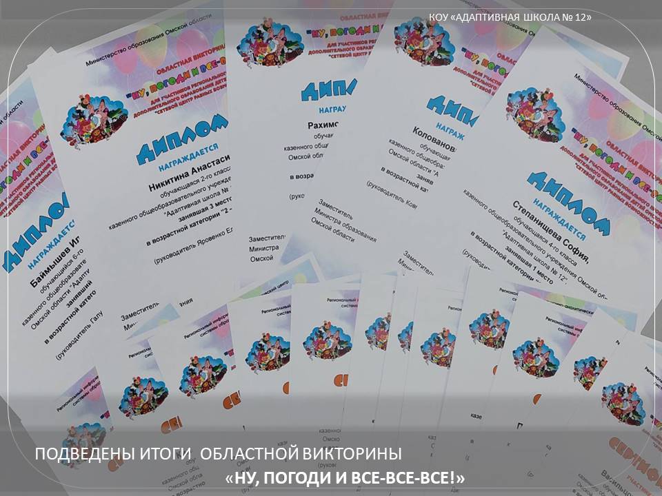 Награды.